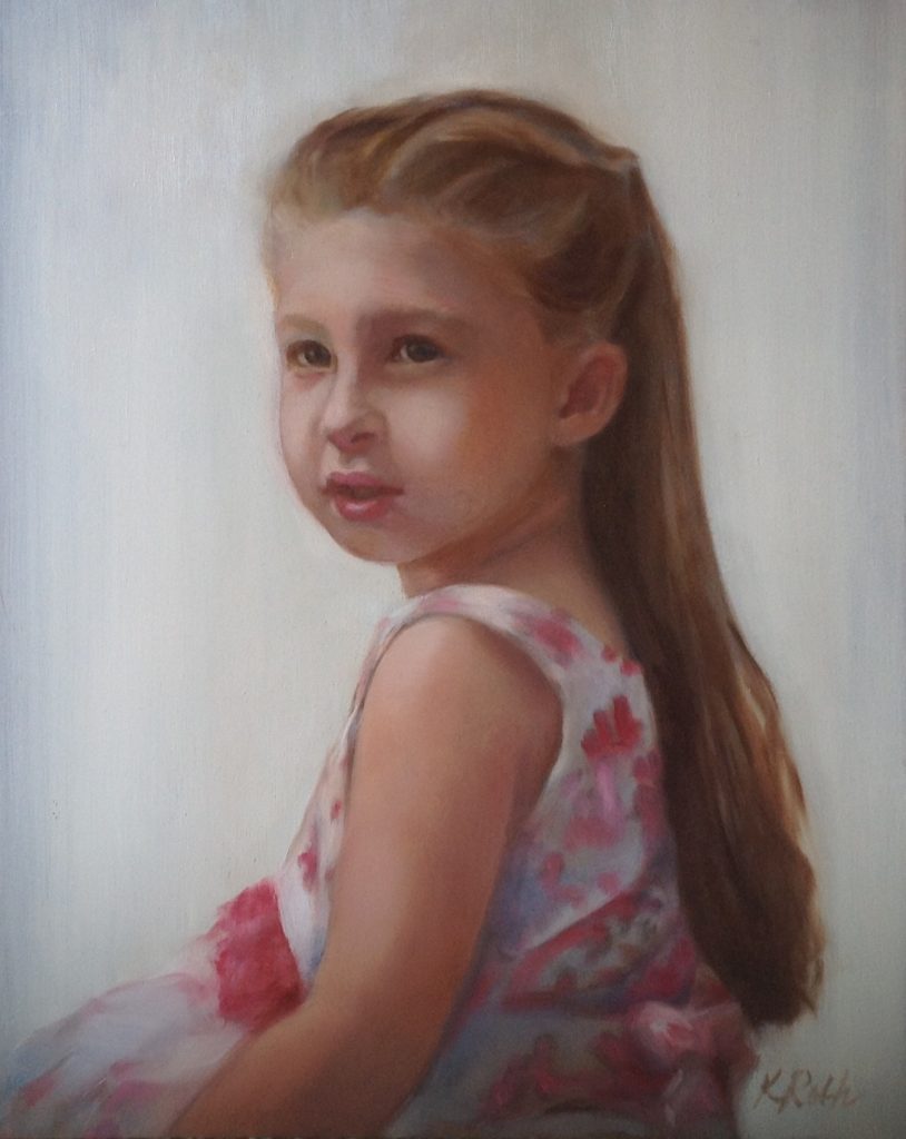 Emma, 12 by 16 oil